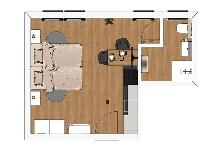 Lederkappe Appartement *